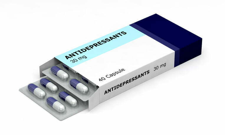 antidepressant medicine drugs box