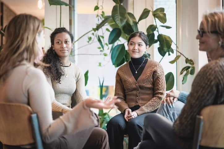 Group of women in therapy