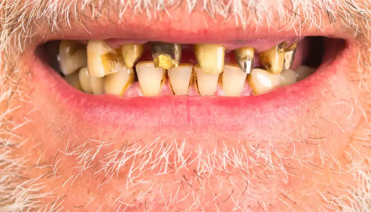 An image of methamphetamine mouth