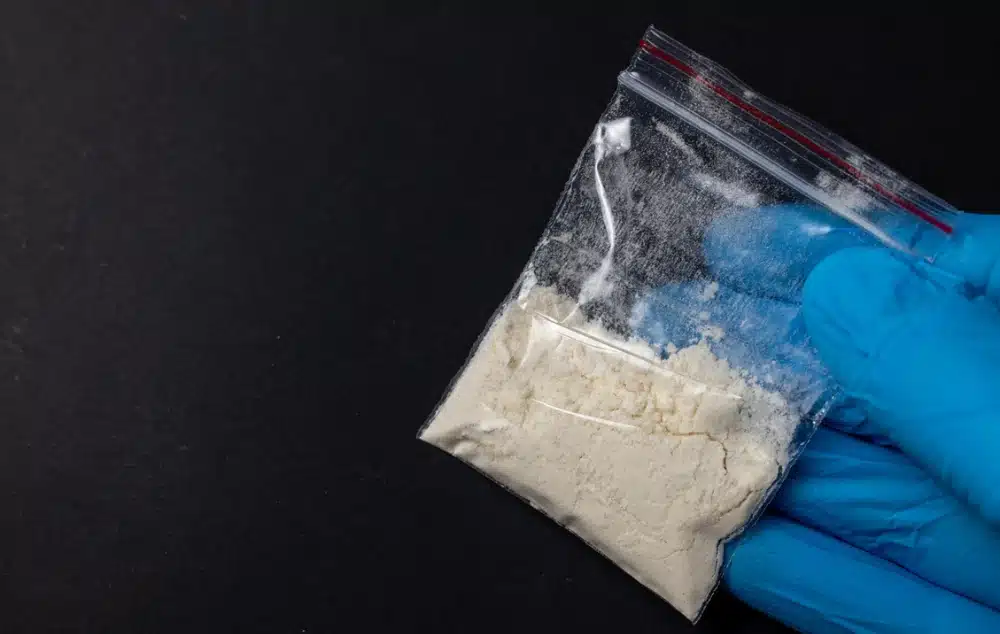 what is monkey dust? image of off white powder in clear bag