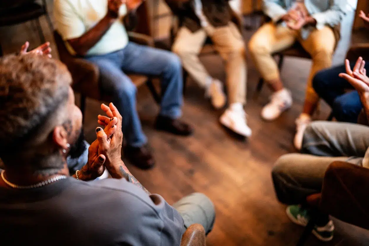 A group therapy for Magic Mushroom and Psilocybin Addiction Treatment in session